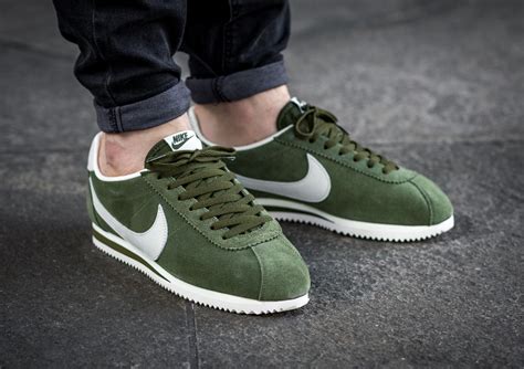 nike cortez leder grün herren|nike cortez sneakers.